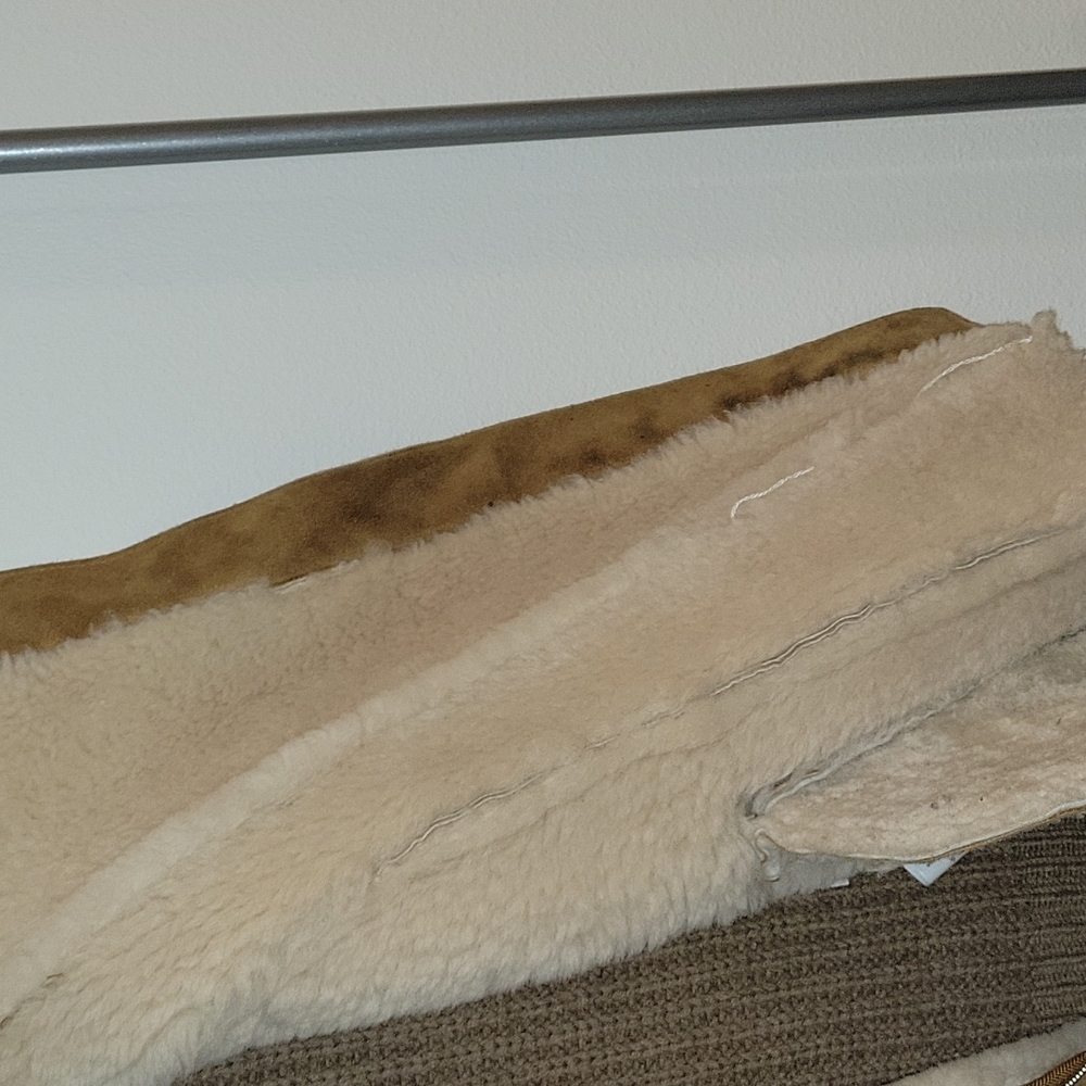 JOIE Brinley Lamb Fur Suede Vest in Natural - Picture 4 of 14